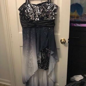 Low to high homecoming dress